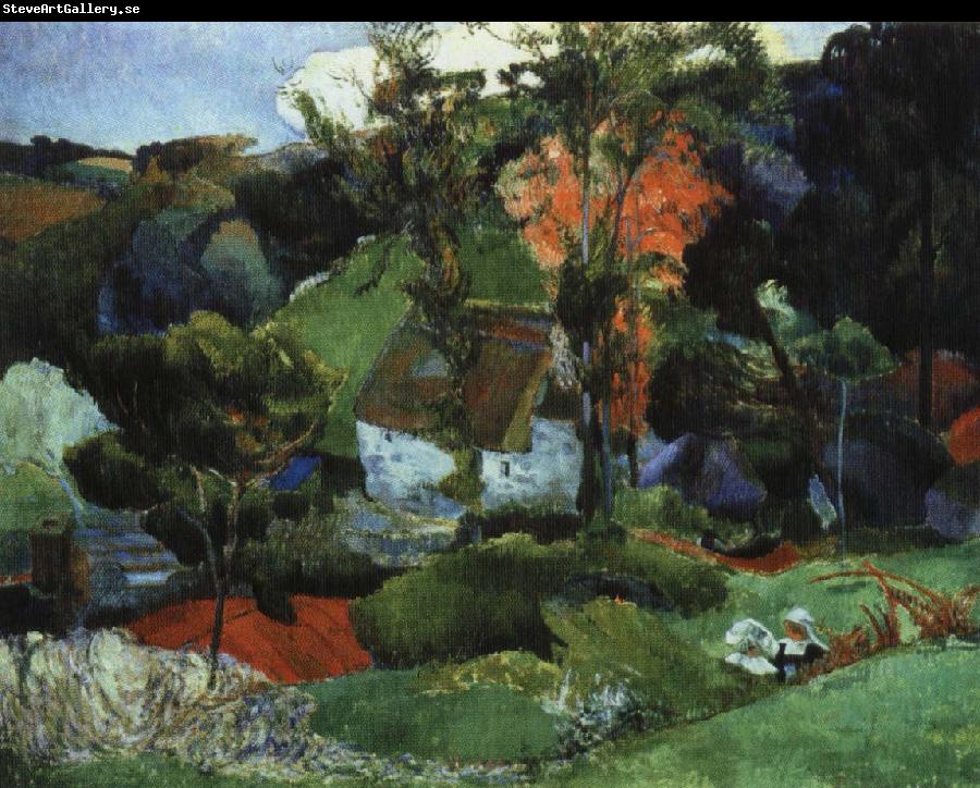 Paul Gauguin landskap, pont-aven
